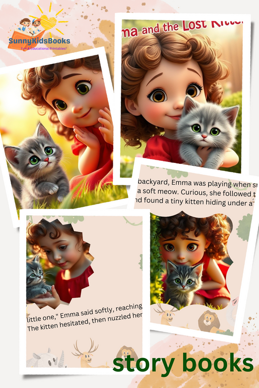 Emma and the Lost Kitten: Printable Storybook for Kids | Teach Kindness & Empathy (Ages 3-7)